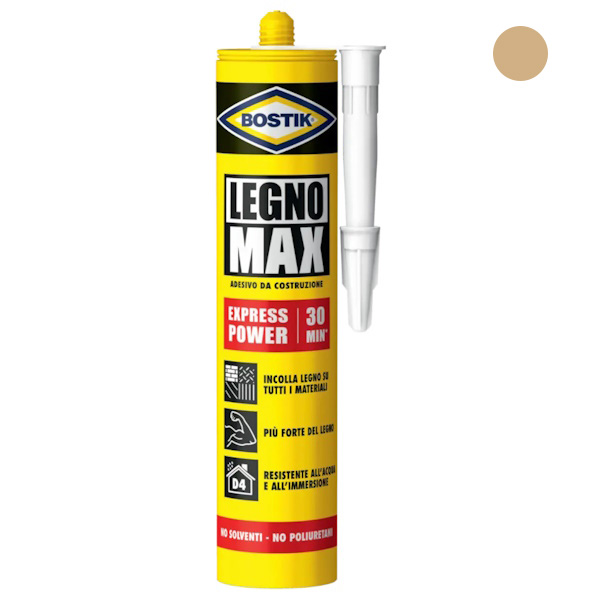 UHU Bostik Legno MAX EXPRESS Power Colla per Legno CL.D4 Cartuccia GR380 - UHU BOSTIK